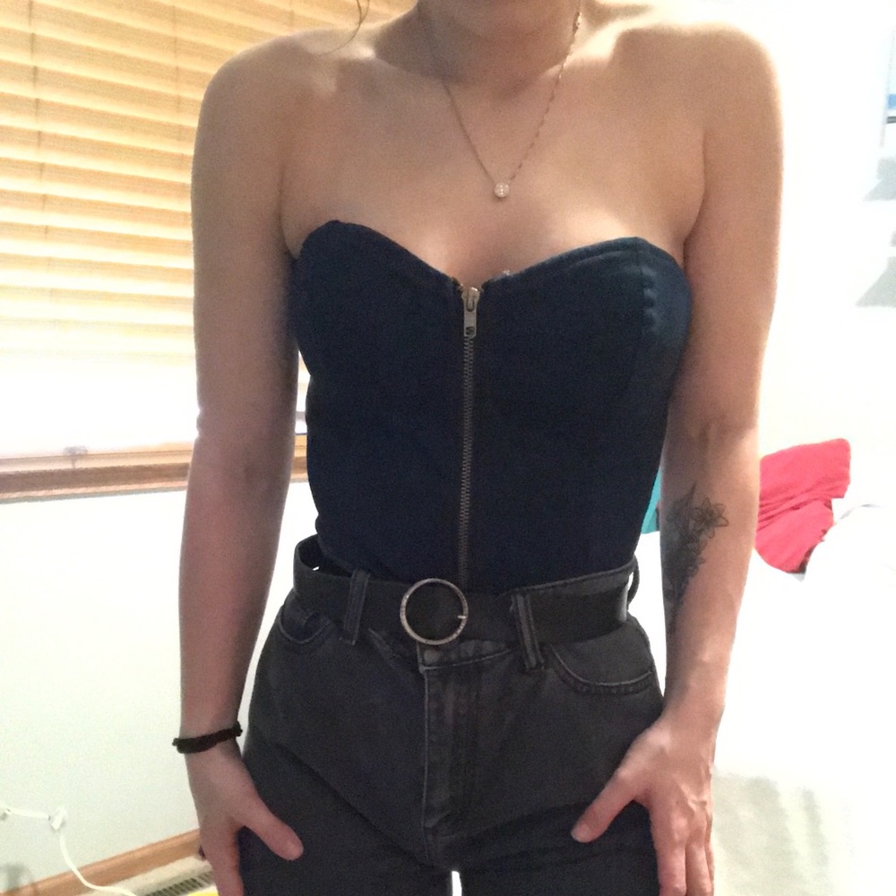 Jean tube/tank top